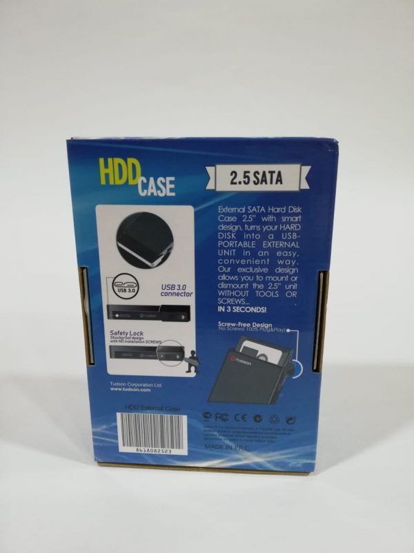 Caja para disco duro externo con cable - Imagen 2