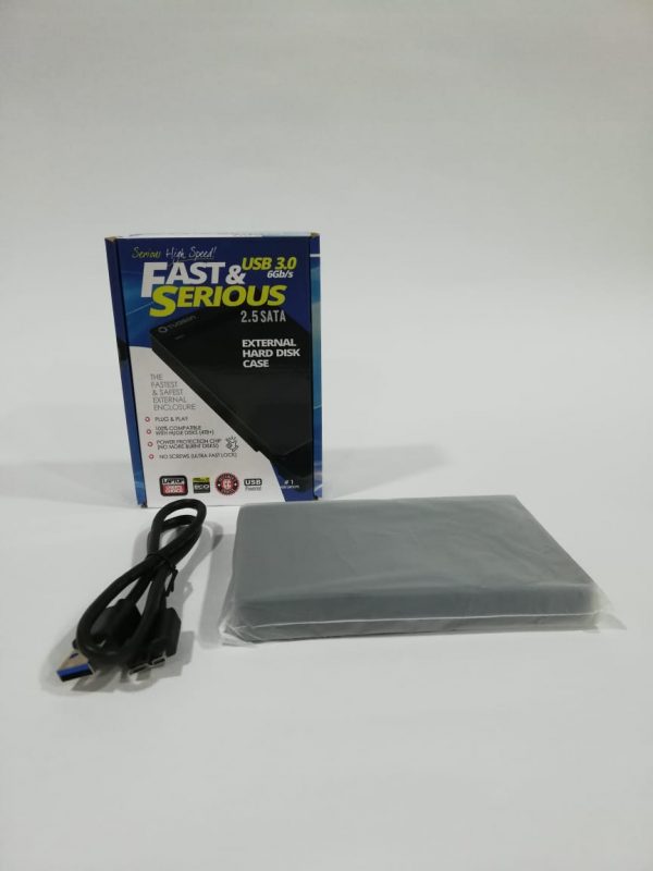 Caja para disco duro externo con cable - Imagen 3