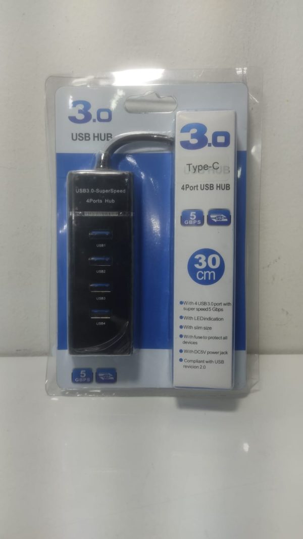 HUB 4 PUERTOS USB3.0 tipo C - Imagen 2