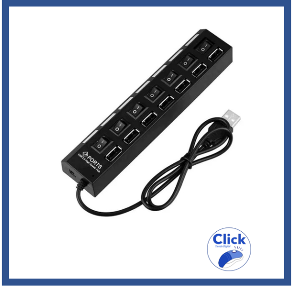 HUB 7 PUERTOS USB 2.0
