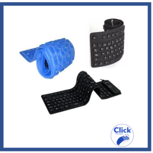 Teclado flexible alámbrico