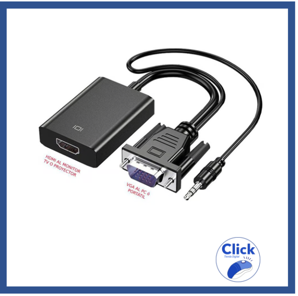 Adaptador VGA - HDMI
